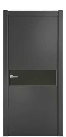 Дверь межкомнатная Ветро 11 Цвет Антрацит Покрытие Эмаль  Наличник L 75 Цена 47073