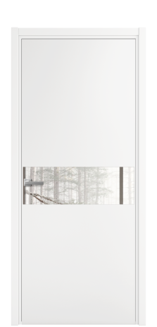 Дверь межкомнатная Vetro 11 Цвет Белый Покрытие Эмаль  Наличник L 50 Цена 45575