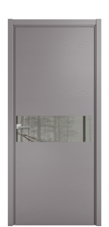 Дверь межкомнатная Vetro 11 Цвет Ясень Ирис Покрытие Шпон крашеный  Наличник L 50 Цена 49275