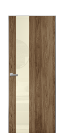 Дверь межкомнатная Ветро 14 Цвет Орех классический Покрытие ПВХ ПОД ДЕРЕВО Наличник Скрытый короб хром Цена 41000