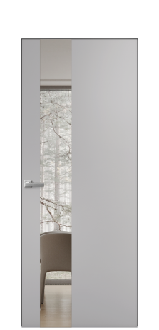 Дверь межкомнатная Ветро 14 Цвет Галечный Покрытие Эмаль  Наличник Скрытый короб хром Цена 47048