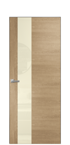 Дверь межкомнатная Ветро 14 Цвет Дуб Светлый Покрытие Шпон натуральный  Наличник Скрытый короб хром Цена 49450