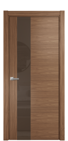 Дверь межкомнатная Ветро 14 Цвет Американский Орех Покрытие Шпон натуральный  Наличник L 75 Цена 56200