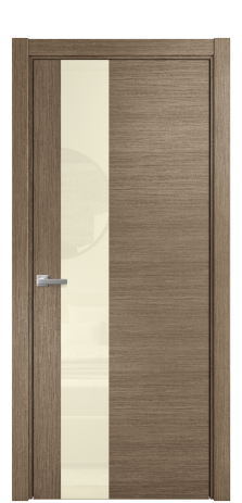 Дверь межкомнатная Ветро 14 Цвет Дуб Кофе Покрытие Шпон масло  Наличник L 75 Цена 54275