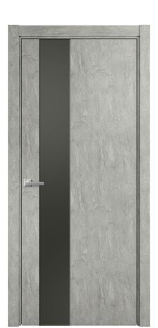 Дверь межкомнатная Ветро 14 Цвет Скол камня грей Покрытие ПВХ ФАКТУРНЫЕ Наличник L 75 Цена 34100
