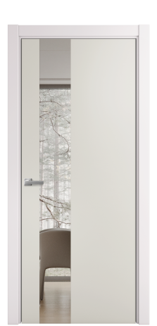 Дверь межкомнатная Ветро 14 Цвет Крем Покрытие Эмаль  Наличник L 75 Цена 45575