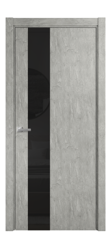 Дверь межкомнатная Vetro 14 Цвет Скол камня грей Покрытие ПВХ ФАКТУРНЫЕ Наличник L 75 Цена 34100