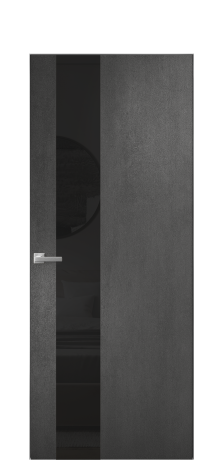 Дверь межкомнатная Vetro 14 Цвет Камень темный Покрытие ПВХ ФАКТУРНЫЕ Наличник Скрытый короб хром Цена 41000