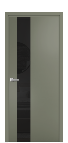 Дверь межкомнатная Vetro 14 Цвет Зеленый Покрытие Эмаль  Наличник L 50 Цена 47073
