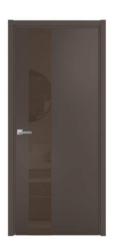 Дверь межкомнатная Vetro 14 Цвет Коричневый Покрытие Эмаль  Наличник L 50 Цена 47073
