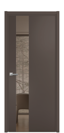 Дверь межкомнатная Vetro 14 Цвет Коричневый Покрытие Эмаль  Наличник L 50 Цена 47573