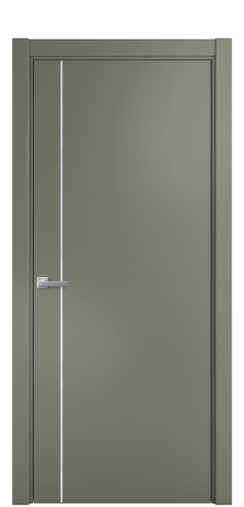 Дверь межкомнатная Ветро 17 Цвет Зеленый Покрытие Эмаль  Наличник L 75 Цена 46443
