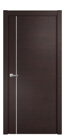 Дверь межкомнатная Vetro 17 Цвет Мореный Дуб Покрытие Шпон натуральный  Наличник L 75 Цена 51050