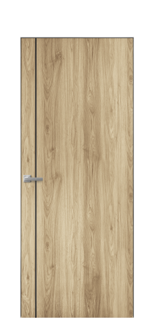 Дверь межкомнатная Слот 10-011 Цвет Орех светлый Покрытие ПВХ ПОД ДЕРЕВО Наличник Скрытый короб хром Цена 38100