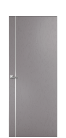 Дверь межкомнатная Слот 10-011 Цвет Ясень Ирис Покрытие Шпон крашеный  Наличник Скрытый короб хром Цена 43550