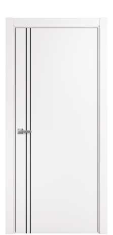 Дверь межкомнатная Слот 10-012 Цвет Вайт Покрытие ПВХ SOFT (ПЭТ) Наличник L 75 Цена 31200