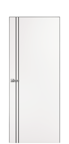 Дверь межкомнатная Слот 10-012 Цвет Вайт Покрытие ПВХ SOFT (ПЭТ) Наличник Скрытый короб хром Цена 38100