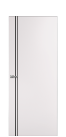 Дверь межкомнатная Слот 10-012 Цвет Крем Покрытие Эмаль  Наличник Скрытый короб хром Цена 41500