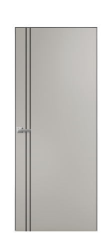 Дверь межкомнатная Слот 10-012 Цвет Серый Шелк Покрытие Эмаль  Наличник Скрытый короб хром Цена 41500