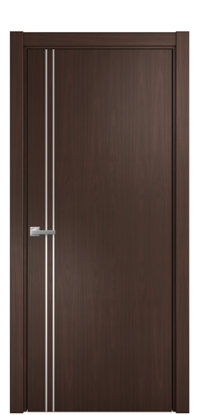 Дверь межкомнатная Слот 10-012 Цвет Каштановый Орех Покрытие Шпон натуральный  Наличник L 75 Цена 51900