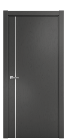Дверь межкомнатная Слот 10-012 Цвет Ясень Антрацит Покрытие Шпон крашеный  Наличник L 75 Цена 44475