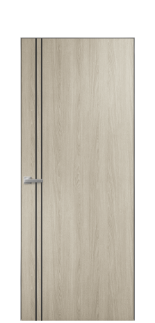 Дверь межкомнатная Slot 10-012 Цвет Мадейра песок Покрытие ПВХ ПОД ДЕРЕВО Наличник Скрытый короб хром Цена 38100