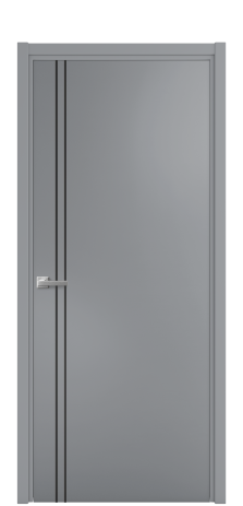 Дверь межкомнатная Slot 10-012 Цвет Гриджио Покрытие Эмаль  Наличник L 50 Цена 39408