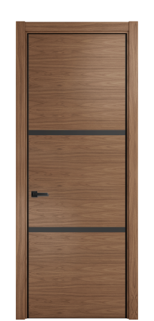 Дверь межкомнатная Слот 41-002 Цвет Американский Орех Покрытие ШПОН Орех Наличник L 75 Цена 62846