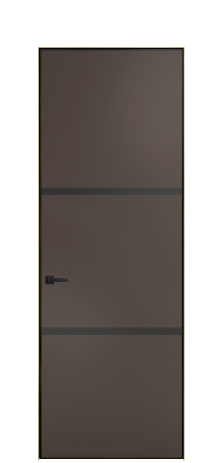 Дверь межкомнатная Слот 41-002 Цвет Коричневый Покрытие ЭМАЛИ Эмаль Наличник Скрытый короб золото Цена 51120