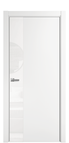 Дверь межкомнатная Vetro 19 Цвет Белый Покрытие Эмаль  Наличник L 75 Цена 49875