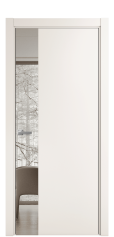 Дверь межкомнатная Ветро 19 Цвет Молочный Покрытие Эмаль  Наличник L 75 Цена 50625