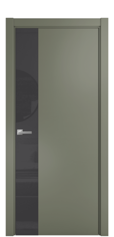 Дверь межкомнатная Ветро 19 Цвет Зеленый Покрытие Эмаль  Наличник L 75 Цена 52338