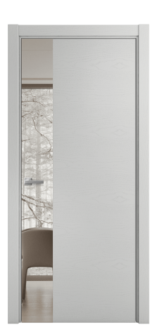 Дверь межкомнатная Ветро 19 Цвет Ясень Телегрей Покрытие Шпон крашеный  Наличник L 75 Цена 53825