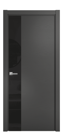 Дверь межкомнатная Ветро 19 Цвет Ясень Антрацит Покрытие Шпон крашеный  Наличник L 75 Цена 53075