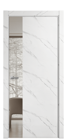 Дверь межкомнатная Vetro 19 Цвет Монте софт Покрытие ПВХ ФАКТУРНЫЕ Наличник L 75 Цена 39150