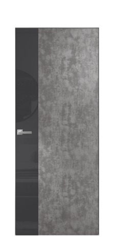 Дверь межкомнатная Vetro 19 Цвет Айс какао Покрытие ПВХ ФАКТУРНЫЕ Наличник Скрытый короб хром Цена 46050