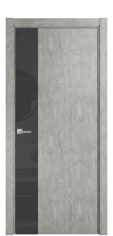 Дверь межкомнатная Vetro 19 Цвет Скол камня грей Покрытие ПВХ ФАКТУРНЫЕ Наличник L 75 Цена 39150