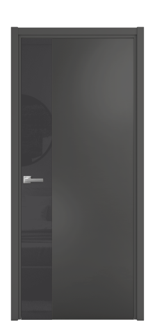 Дверь межкомнатная Vetro 19 Цвет Антрацит Покрытие Эмаль  Наличник L 50 Цена 52338