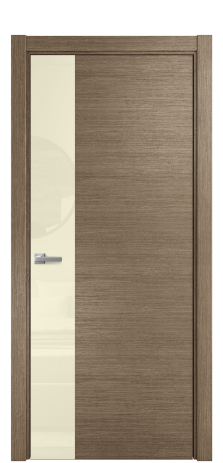 Дверь межкомнатная Vetro 19 Цвет Дуб Кофе Покрытие Шпон масло  Наличник L 75 Цена 58575