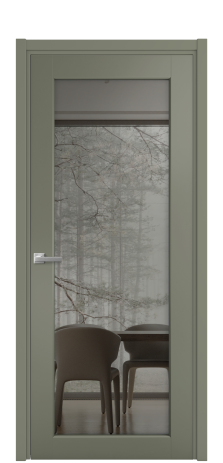 Дверь межкомнатная Strada 11 Цвет Зеленый Покрытие Эмаль  Наличник L 50 Цена 50340