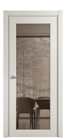 Дверь межкомнатная Страда 11 Цвет Дымчатый Покрытие Эмаль  Наличник L 75 Цена 48925