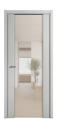 Дверь межкомнатная Варио 11 Цвет Ясень Телегрей Покрытие Шпон крашеный  Наличник L 50 Цена 50175