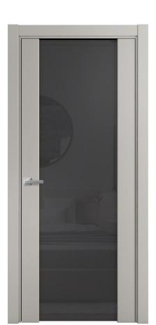 Дверь межкомнатная Варио 11 Цвет Ясень Серый Шелк Покрытие Шпон крашеный  Наличник L 75 Цена 50675