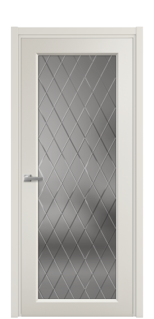 Дверь межкомнатная Страйп 1 Цвет Дымчатый Покрытие Эмаль  Наличник L 50 Цена 42338