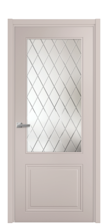 Дверь межкомнатная Stripe 2 Цвет Пудра Покрытие Эмаль  Наличник L 50 Цена 44980