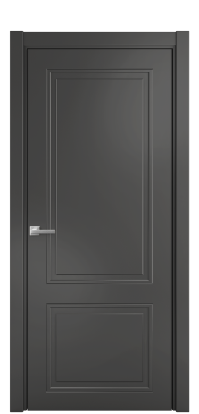 Дверь межкомнатная Stripe 2 Цвет Антрацит Покрытие Эмаль  Наличник L 75 Цена 44868
