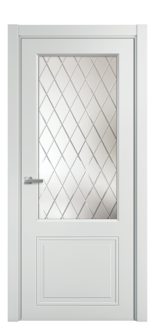 Дверь межкомнатная Stripe 2 Цвет Облачный Покрытие Эмаль  Наличник L 75 Цена 44980