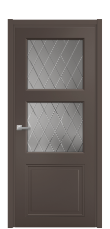 Дверь межкомнатная Страйп 3 Цвет Коричневый Покрытие Эмаль  Наличник L 50 Цена 46993