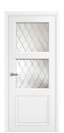 Дверь межкомнатная Stripe 3 Цвет Белый Покрытие Эмаль  Наличник L 50 Цена 45050