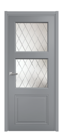 Дверь межкомнатная Stripe 3 Цвет Гриджио Покрытие Эмаль  Наличник L 50 Цена 46443
